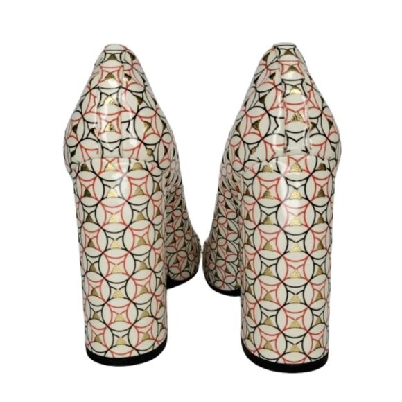 Bottega Veneta Patent Leather Block Heel Pumps - Picture 4 of 8